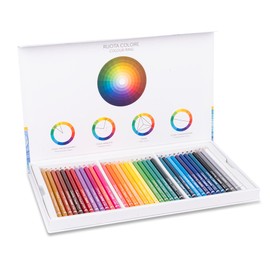 Colourbook Creativity Set mit 36 Buntstiften, bruchsichere Mine, 4 mm, umweltfreundliches Holz