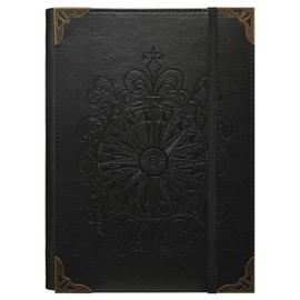 TIEFOSSI A5 Binder 6 Ring Notebook for Women Men, Hardcover PU Leather Journal, Compass Vintage Journal, College Ruled Notebooks for School, Planner, Travel, Work, Organizer