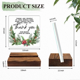 THEBESTU There Are People In This World Who Make Things Better Acrylic Sign, Appreciation Gifts for Coworker, Christmas Thank You Gifts for Women, Office Going Away Farewell Retirement Present
