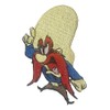 Yosemite Cartoon Sam Cowboy Yelling 3 Inches Tall Embroidered Patch