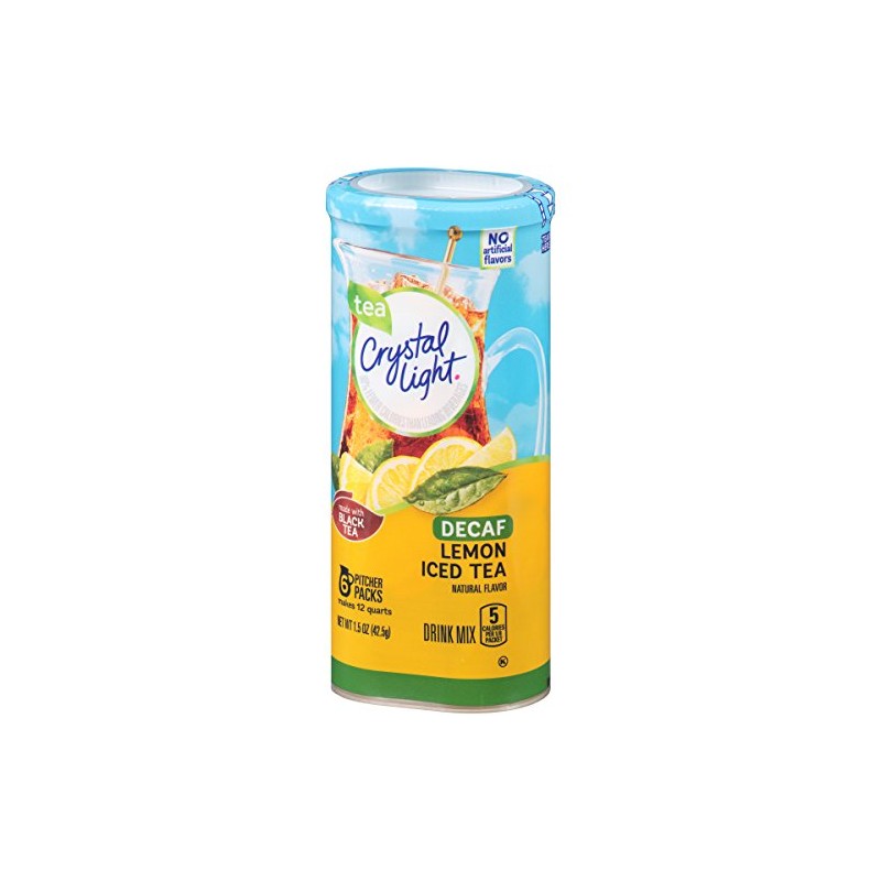 Crystal Light Lemon Decaf Iced Tea Natural Flavor Drink Mix,