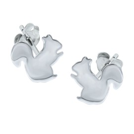 Squirrel Earrings - 925 Sterling Silver