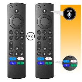 (Pack of 2) NS-RCFNA-21 Voice Replacement TV Remote Control for All Insignia/Toshiba/Pioneer Smart TVs