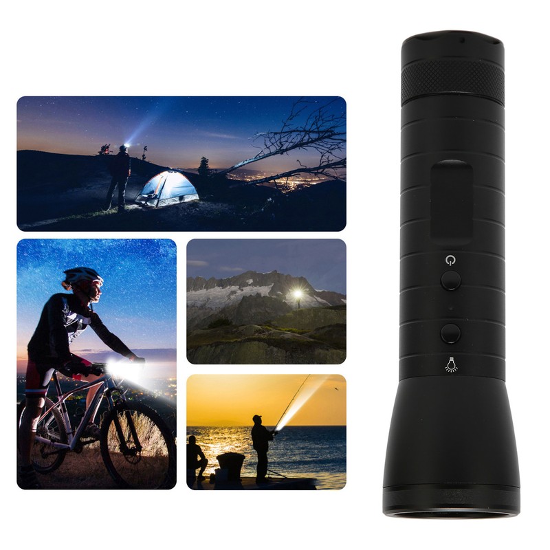 Flashlight Video Camera 1080P 5 Lighting Modes 2200mAh 120 Degree