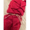 VHC Brands Shimmer Burlap Red Set of 3 9ft Garland