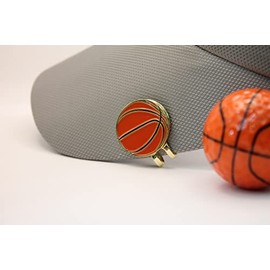 MULLIGAN HOOLIGAN Golf Ball Marker + Magnetic Hat Clip, Funny and Unique Golf Gift, Premium Quality, The Perfect for Your Favorite Golfer, Golf Accessories for Any Occasions (Basketball)