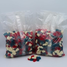 Beulah's Patriotic Gummy Bears, 10 Pounds, 1300 Pieces of Candy
