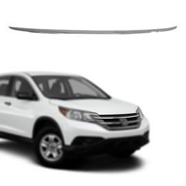 CarPartsDepot Front Upper Grille Grill Molding Trim Plastic Chrome Replacement 2012-2014 Compatible With HONDA CR-V HO1217107