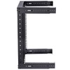 TECHTOO Wall Mount Rack 9U Adjustable Depth Open Frame 19Inch