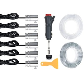 KACEPAR 6-in-1 Car Ambient Lighting Kit, Car Ambient Lighting Kit with 8m/315 inches Fiber Optics, RGB Automobile LED Interior Light Strip with 29 Different Modes and 16 Million Light Colors