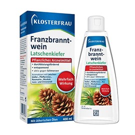 Klosterfrau Franzbranntwein Mountain Pine | 400 ml Doesier Bottle | Relieves Pain | Promotes Blood Circulation | Relaxes Muscles | For Muscle and Joint Pain