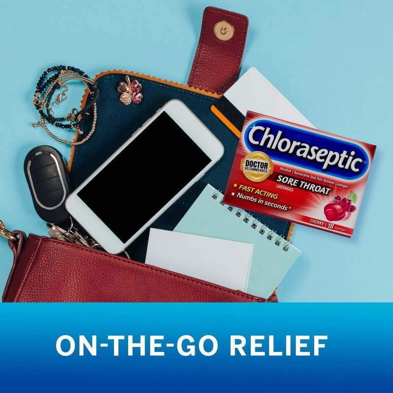 Chloraseptic Chloraseptic Sore Throat Lozenges, Cherry Flavor, 18 Count
