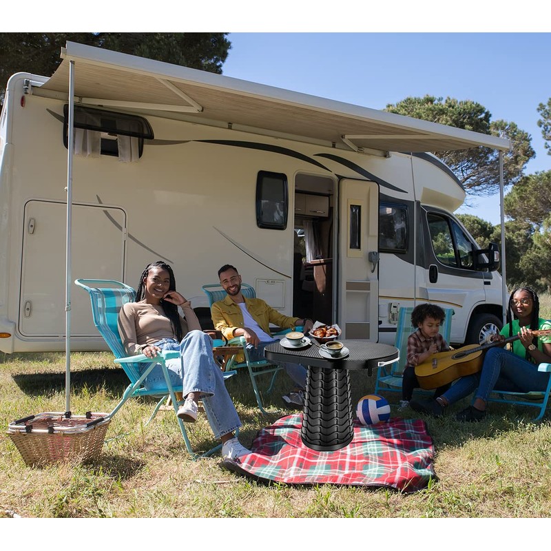 maliven Portable Folding Table and Stool 2 in 1, Lightweight