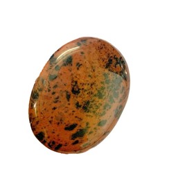 crystalmiracle Mahogany Obsidia Oval Worry Stone Crystal Healing Thumb Stone Handmade Gemstone for Unisex (1.5 Inches Approx), Crystal, Crystal