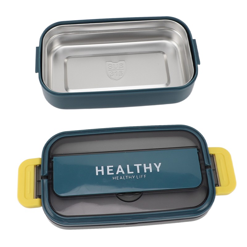 Bento Lunch Box 316 Stainless Steel 700ml Capacity Leakproof Microwave