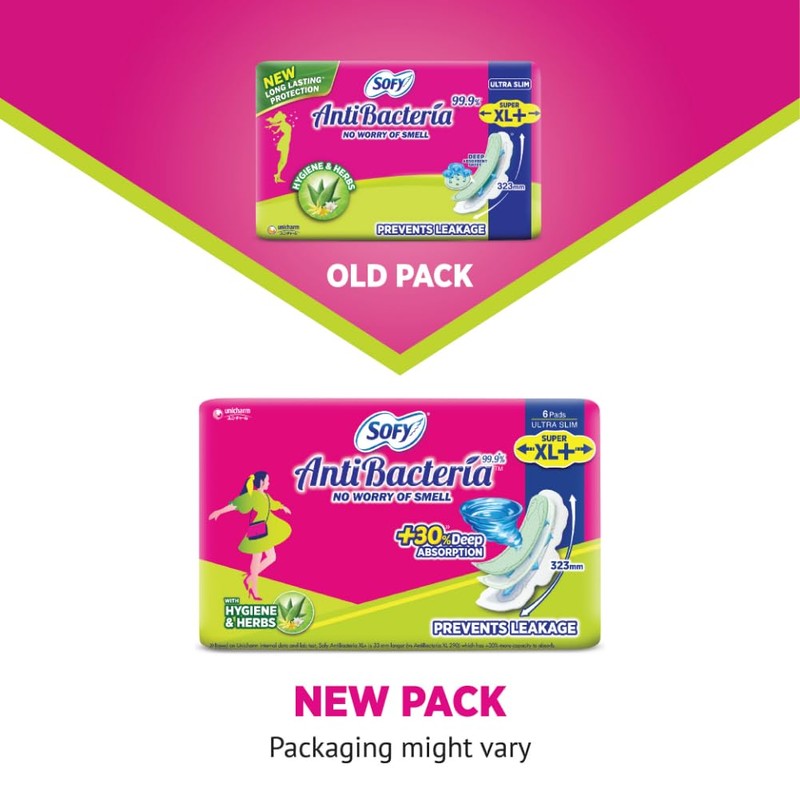 Sofy 99,9% almohadillas sanitarias – 44 almohadillas (Super XL Plus)