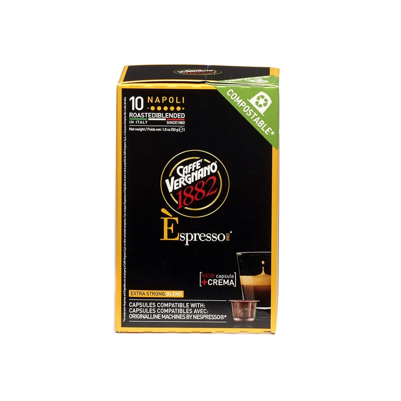 Caffe Vergnano Napoli Capsules Compatible with Original Line Machines By