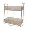 Double Layer Makeup Stand Modern Light Luxury 2 Tier Makeup
