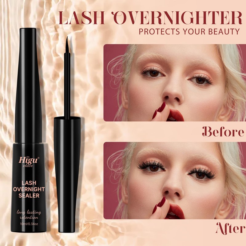 Higu clace Eyelash Seal, 10 ml Eyelash Glue Overnight for