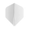 8 Flight, Dart Shafts, Moulded Flight System, White, No.2