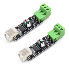 Hailege 2pcs USB to RS485 TTL Serial Converter Adapter FT232RL 75176 FTDI Interface