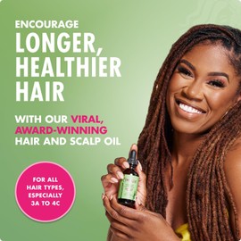 Mielle Organics Aceite para fortalecer el cuero cabelludo y el cabello con biotina y aceites esenciales, tratamiento nutritivo para puntas abiertas, cuero cabelludo seco y crecimiento del cabello, seguro para todo tipo de cabello, 2 onzas líquidas
