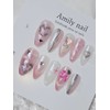 Heart, Cloud [Handmade Nail Tip] Emily Nail - Mini Short