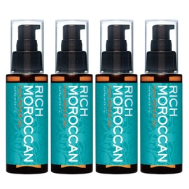 RICH MOROCCAN Rich Moroccan Hair Repair Oil, 2.8 fl oz (80 ml) x 4 Piece Set, Made in Japan, Argan Oil Hair Oil