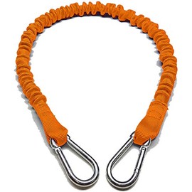 Boat Lines & Dock Ties Marine Boat Dock Tie Bungee Cord, Double Hooked Ends, Made in USA, Pack of 2 (Orange, 24 Inch)