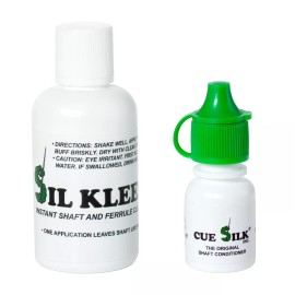 Cue Silk Billiard Pool Cue Shaft Maintenance Kit - 4 Items Included