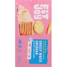 Fitjoy Cracker White Cheddar 8 oz (Pack of 8)