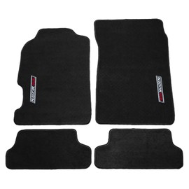 EVPROXP Floor Mats Compatible for 97-01 Prelude 2Dr, Black Nylon Factory Fitment Carpet Front Rear 4PC Set, 1998 1999 2000 2001, with Mug