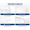 Clear Refrigerator Storage Bin for Bottles & Cans – Space-Saving