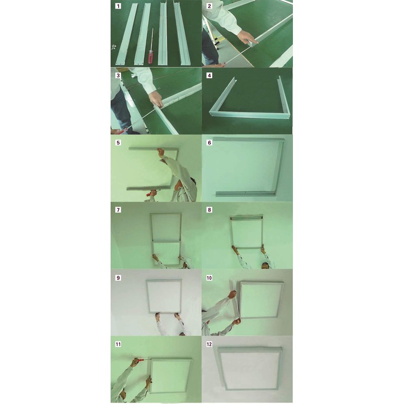 ASD 2x2 Foot White Surface Mounting Frame Kit for LED