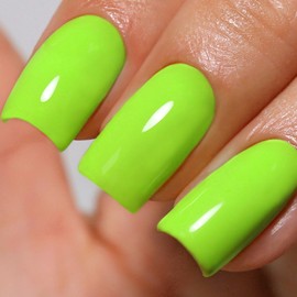 Neon Gel Polish, 0.5 Fl Oz Neon Yellow Green Gel Nail Polish Spring Summer Soak off LED UV Art Starter Manicure Salon DIY Design
