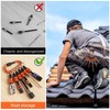 FACAINCXS 6PCS Bit Holders Keychain, 1/4 inch Hex Shank Bit