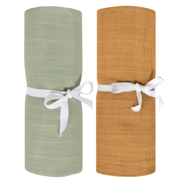 Perlimpipin Muslin Blanket – Baby Swaddle Wrap – Pack of
