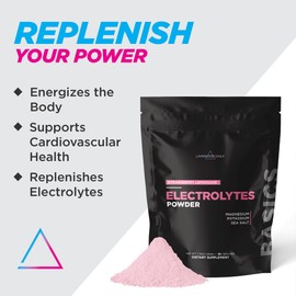 Livingood Daily Livingood Daily Electrolytes Powder with No Sugar (Strawberry Lemonade) - Electrolyte & Hydration Powder Drink to Replenish & Energize the Body - Sugar-Free Dietary Supplement - Non-GMO, Keto, & Vegan