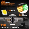 ASPL 26inch 126 LED Rooftop Emergency Strobe Lights Bar Double
