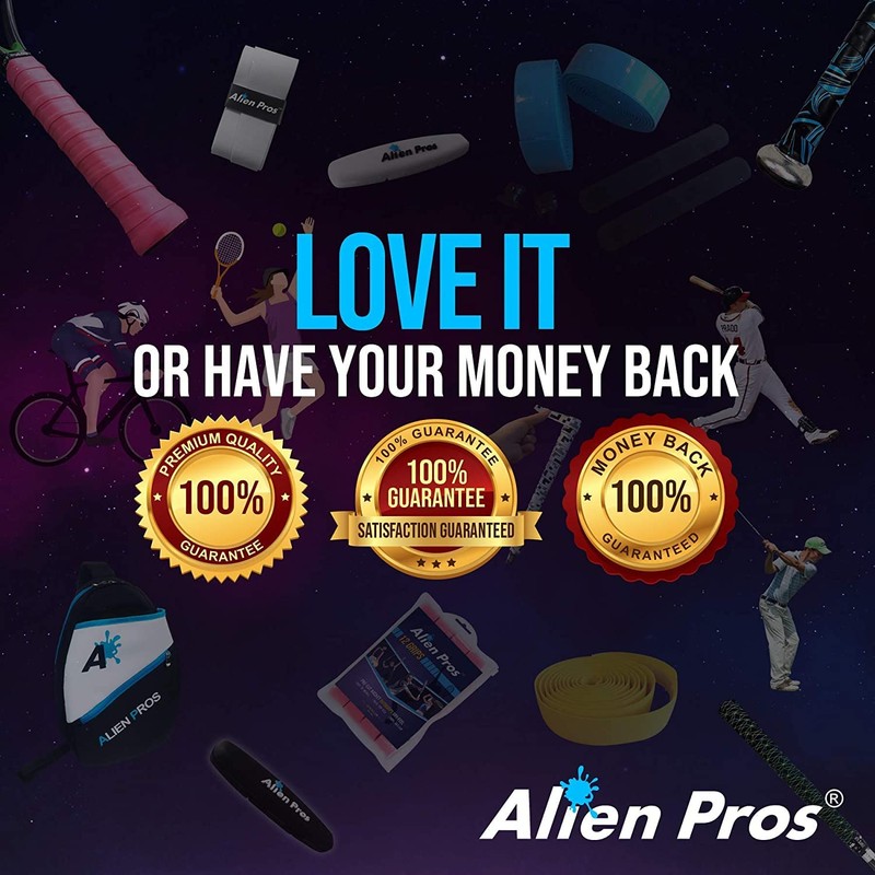 ALIEN PROS Pickleball Overgrip (paquete de 4) con crestas para