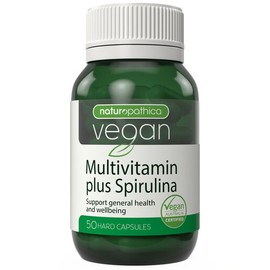 Naturopathica Vegan Multivitamin Plus Spirulina 50 Capsules