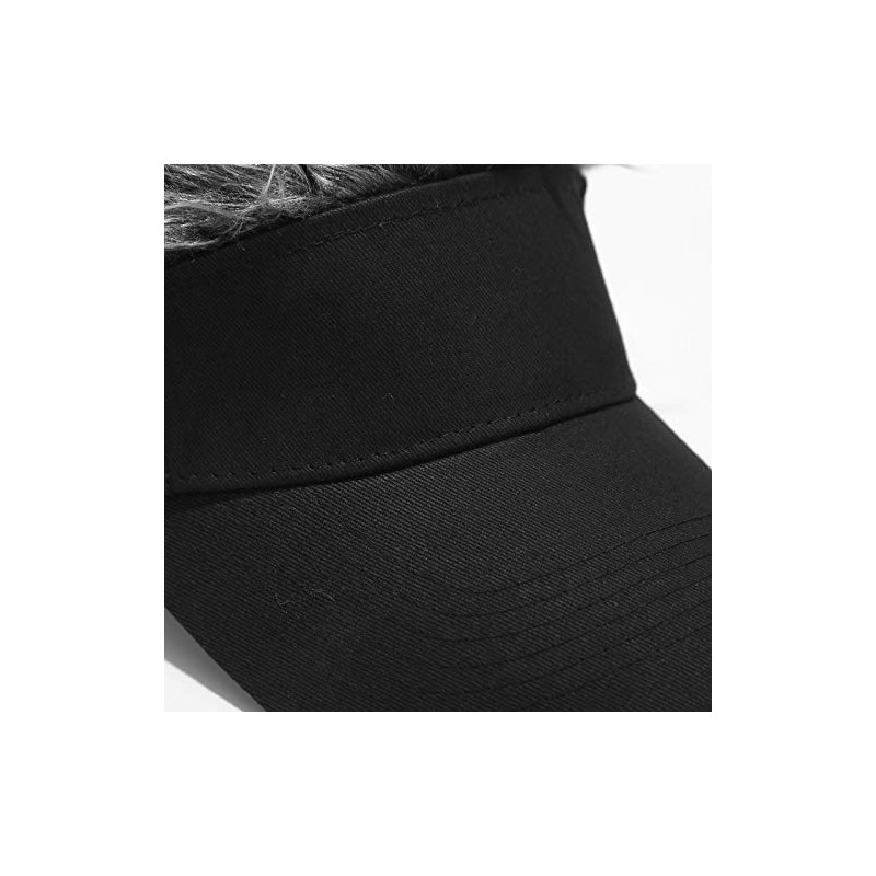 King Fluffy Hair Flare Visor Hat Cap Flare Wig Cosplay