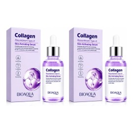 Kit 2 Sérum Facial Bioaqua Colágeno Recombinante Antiedad