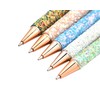 Gullor 5PCS Ballpoint Pens, Glitter Click Ball Pens, Black Ink