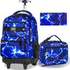 Rolling Backpack for Womens and Mens, Adults Wheeled Bookbag with