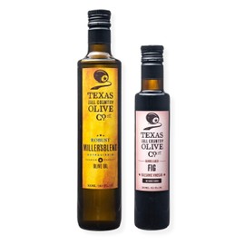 Olive Oil and Balsamic Vinegar Salad Set (Texas Miller's Blend Extra Virgin Olive Oil 500ml, Fig Balsamic Vinegar 250ml)
