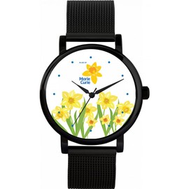 Toff London Exclusive Marie Curie Daffodil Field Watch Women's 38 mm Case 3 ATM Waterproof Custom Designed Quartz Movement Luxury Fashionable, TLWS-86155