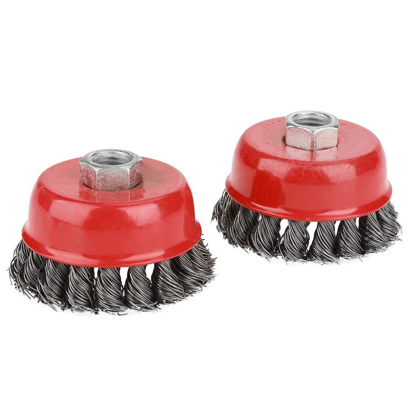 Wire Brush for Angle Grinder, 4Pcs Rotary Twist Knot Wire