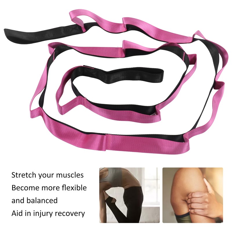 Stretch Strap Yoga Nylon Elastic Band Exercise Equipment for Home