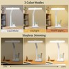 MAYTHANK Cordless Desk Table Lamp Reading Light Rechargeable Battery 4000mah,